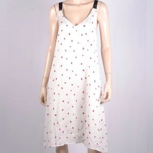 rag & bone White and Red Midi Dress